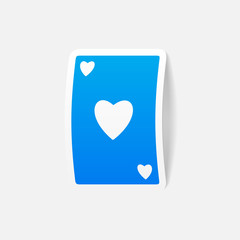 realistic design element: playing card