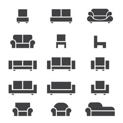  furniture icon set