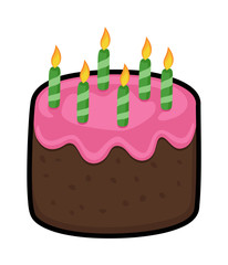 Cake with Candles Design