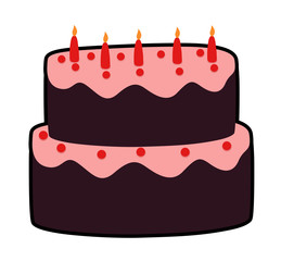 Abstract Festival Cake