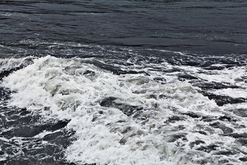 texture of a storm at sea gray waves