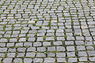 background stone paving blocks