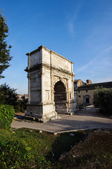Fototapeta na wymiar Arco di Tito ( Arch of Titus ) in Rome Italy