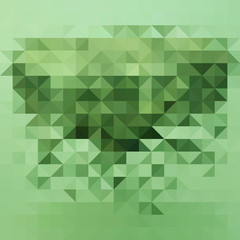 Green Triangle Abstract Background