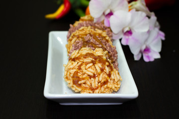 Thai's Rice cracker or rice biscuits.