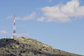 Fototapeta na wymiar Telecommunications towers