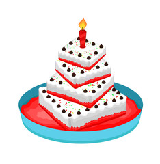 Anniversary Cake Vector