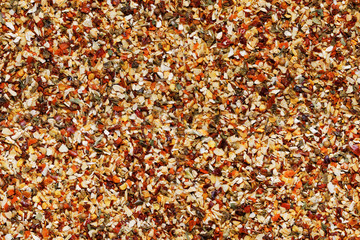 Dried spice mix seamless background