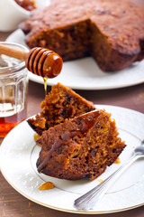 Cake with chocolate