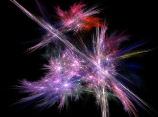 Fototapeta na wymiar Beatiful violet bright abstract fractal effect light background