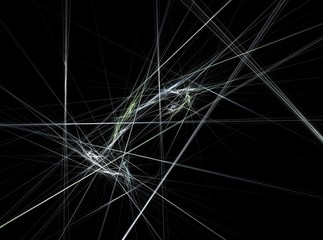 White lines abstract fractal effect light background
