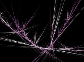 Purple and white lines abstract fractal effect light background