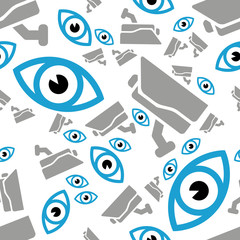 Obraz premium watching seamless pattern