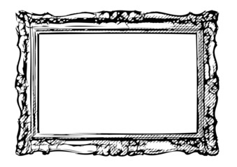 The antique vector frame