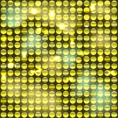 Фон из блестящих дисков с золотым оттенком