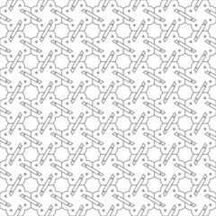 Black and white seamless pattern background.