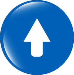icon arrow - web button isolated on white background