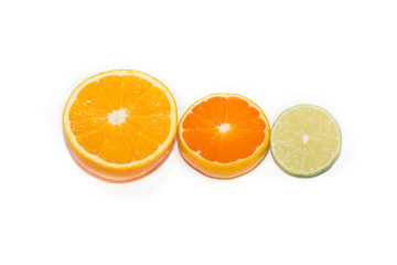 Citrus fruits isolated