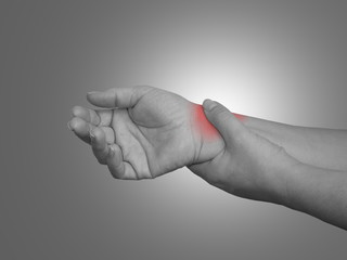 Woman with wrist pain