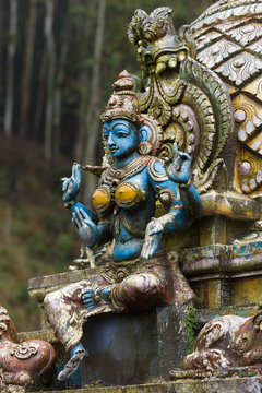 Sculpture of a Hindu temple
