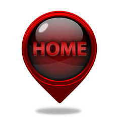 home pointer icon on white background