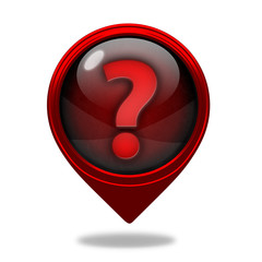 information pointer icon on white background