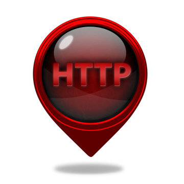 http pointer icon on white background