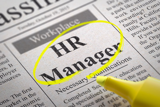 HR Manager Vacancy in Newspaper.