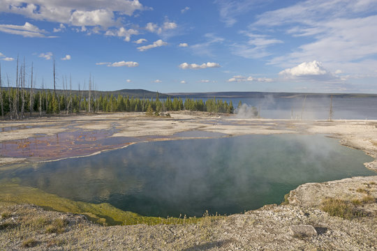 Hot Spring in Remote Wilderness