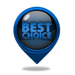 Best choice pointer icon on white background