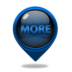 More pointer icon on white background