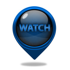 watch pointer icon on white background