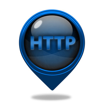 http pointer icon on white background
