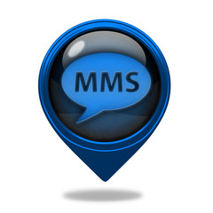 mms pointer icon on white background