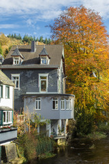 Fototapeta na wymiar Monschau in Eifel as Old Town
