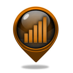 signal pointer icon on white background