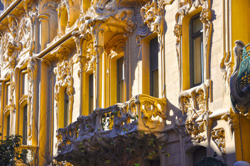 Naklejka premium Palacio Longoria, Madrid, estilo modernista, siglo XX