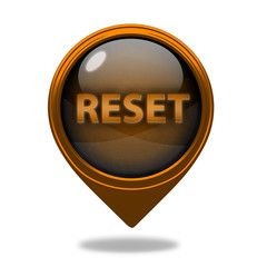 reset pointer icon on white background