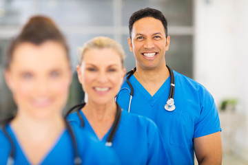 group of medical professionals in hospital