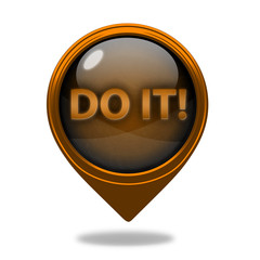 Do it pointer icon on white background