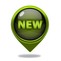 New pointer icon on white background