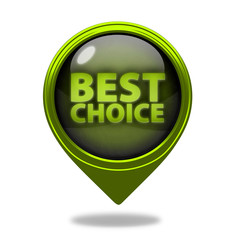 Best choice pointer icon on white background