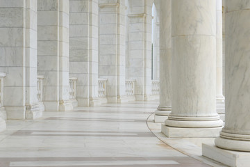 Obraz premium Pillars in a Hallway