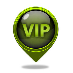 Vip pointer icon on white background