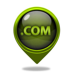 Com pointer icon on white background