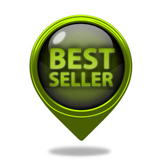 Best seller pointer icon on white background