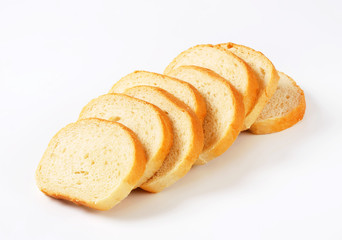Sliced white bread