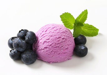 Blueberry ice cream