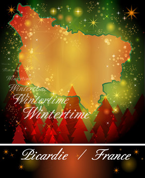 Karte von Picardie