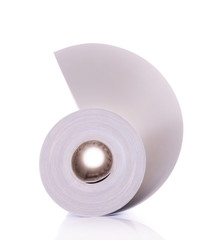 Wallpaper roll isolated on white